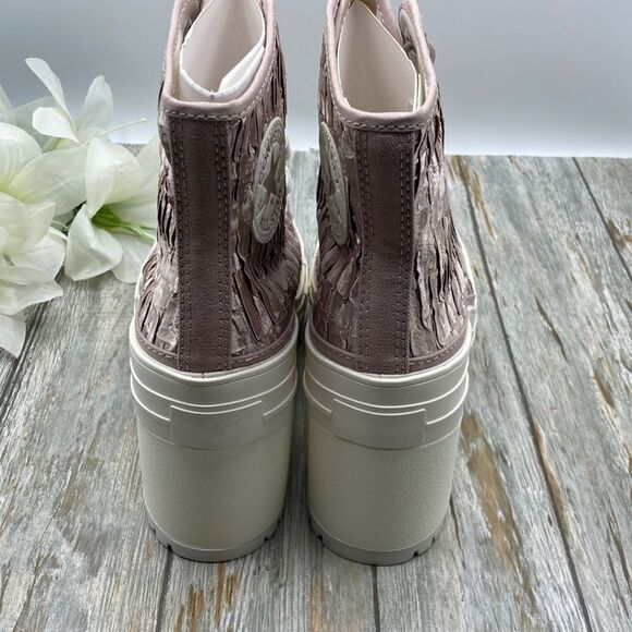 Chuck 70 De Luxe Heel Satin Hightop Boots Shoes Sneakers Size 7.5 - Picture 4 of 16